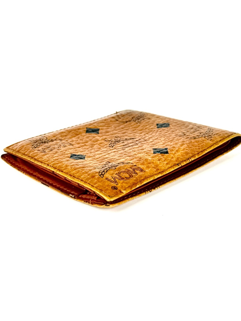 MCM Visetos Cognac Bifold Wallet | Men’s Leather Wallet | Vintage - Picture 5 of 13
